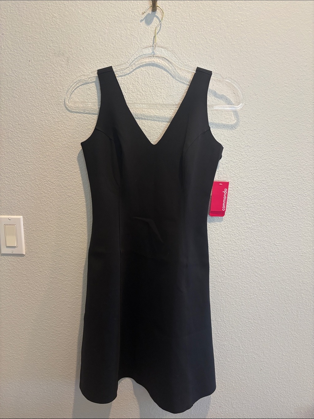 Commando Neoprene V-Neck Founder Dress, NWT Size S